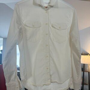 Good American Button Down Shirt in White, Size Small